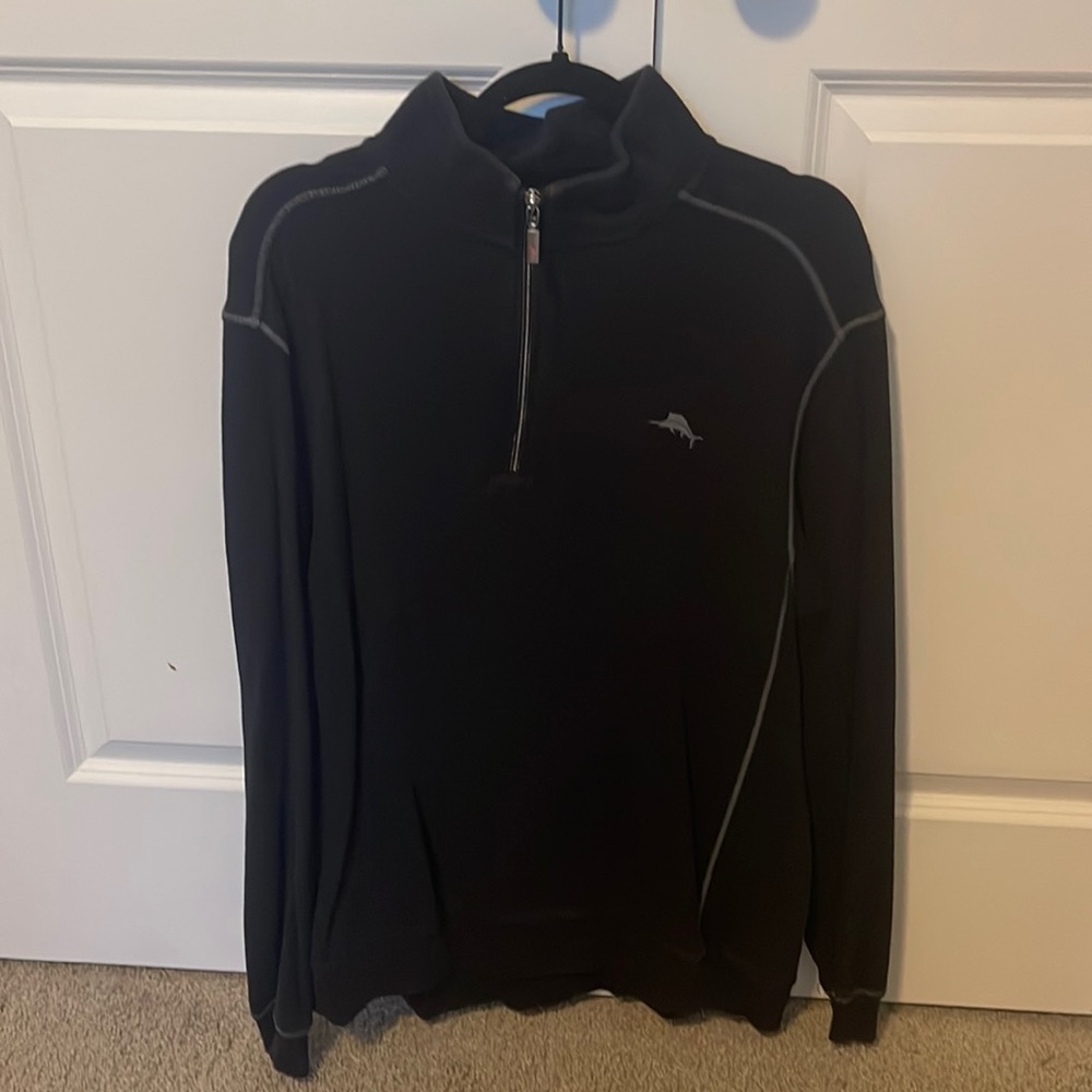 Mens Large Tommy Bahama Quarter Zip Sweatshirt